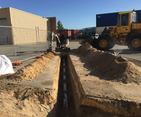 main roads plumbing job